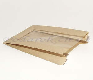 Пакет бумажный (саше) с окном 165х115х45
